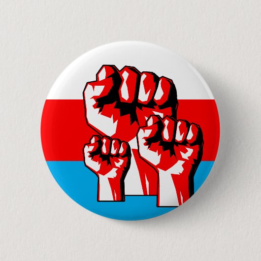 Power Fist Ronde Button 5,7 Cm (Voorkant)