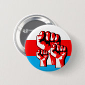 Power Fist Ronde Button 5,7 Cm (Voorkant /achterkant)