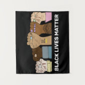 Power Fists/BLM-tapestapel Wandkleed (Voorkant)