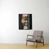 Power Fists/BLM-tapestapel Wandkleed (In situ)