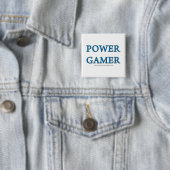 Power Gamer Vierkante Button 5,1 Cm (In situ)