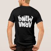 Power Gaming Tekst Ontwerp – Premium Print Stijl Tri-Blend Shirt (Achterkant)