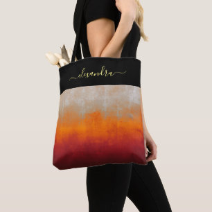 Power Girl Colors rustic ombre chic gepersonalisee Tote Bag