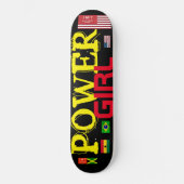 POWER GIRL Skateboard (Voorkant)