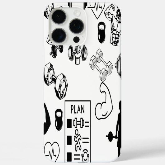 Power Grip Phone Case Veiny Dumbbell Design (Achterkant)