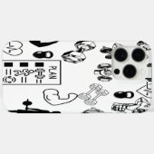 Power Grip Phone Case Veiny Dumbbell Design (Achterkant (horizontaal))