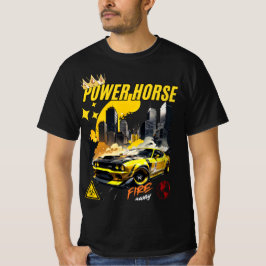 Power Horse Muscle Auto Graphic T-shirt