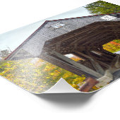 Power House Covered Bridge, Vermont Foto Afdruk (Hoek)