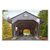 Power House Covered Bridge, Vermont Foto Afdruk (Voorkant)