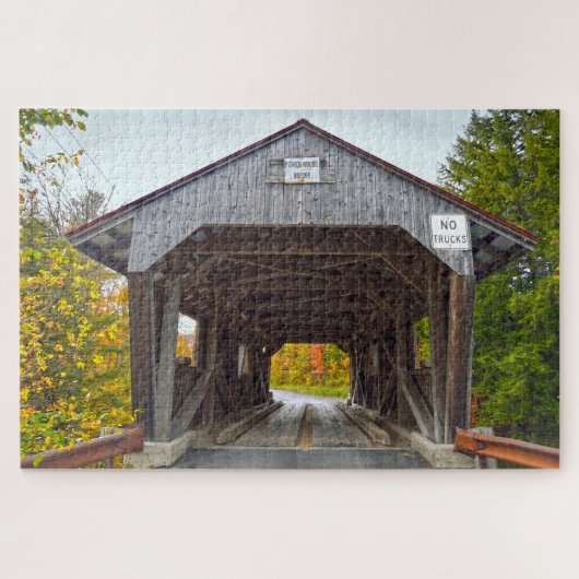 Power House Covered Bridge, Vermont Legpuzzel (Horizontaal)