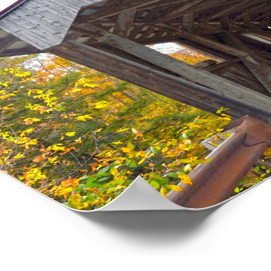 Power House Covered Bridge, Vermont Poster (Hoek)