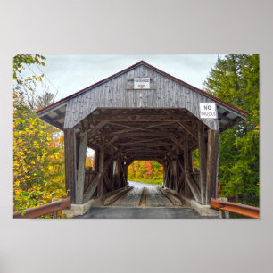 Power House Covered Bridge, Vermont Poster