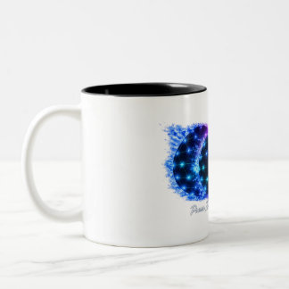 Power in Every Element Mug – Fire Water Energy Geo Tweekleurige Koffiemok
