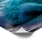 Power Inspirerend Word Ocean Wave-foto Perfect Poster (Hoek)