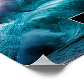 Power Inspirerend Word Ocean Wave-foto Poster (Hoek)