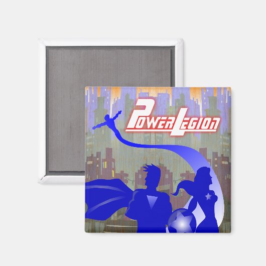Power Legion - Super heroïsche magneet (Voorkant / Achterkant)