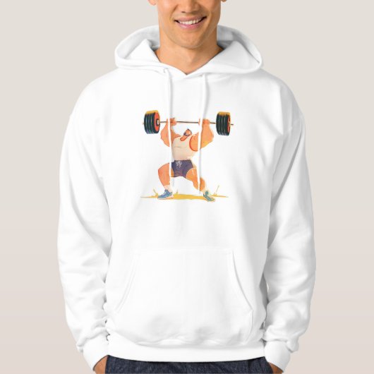 Power Lift Champion - Kracht Training Hoodie (Voorkant)