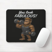 Power Lifter Gorilla - Fabulous en Fierce Muismat (Met muis)