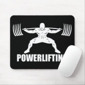 "Power lifting" Squat Motivatie Muismat (Met muis)