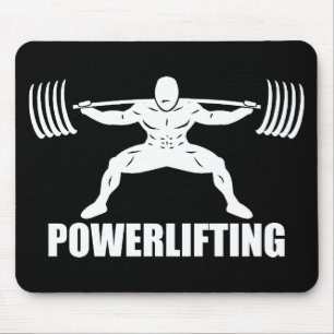 "Power lifting" Squat Motivatie Muismat