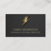 Power & Lightening Services Professional Visitekaartje (Voorkant)