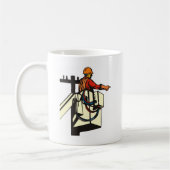 Power Lineman Electricia-werknemer Koffiemok (Links)