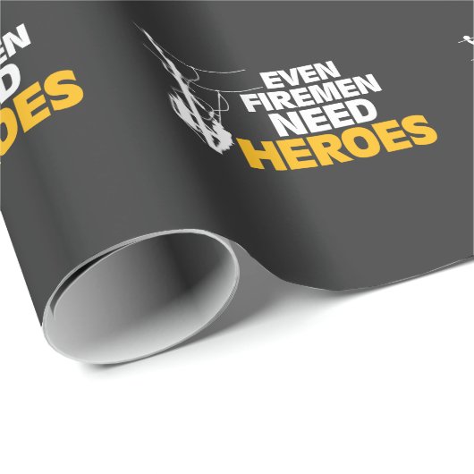 Power Lineman Gift Funny zelfs Firemen heeft helde Cadeaupapier (Rol Hoek)