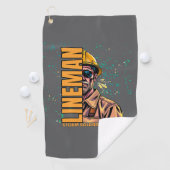 Power lineman golfhanddoek (Insitu)