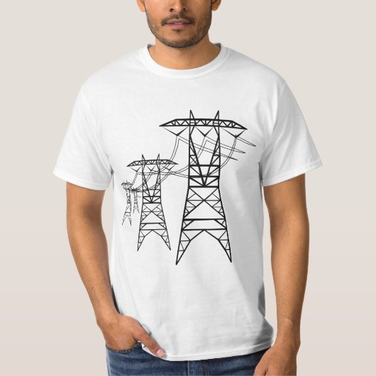 Power LInes T-shirt (Voorkant)