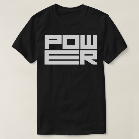 Power logo t-shirt (Design voorkant)