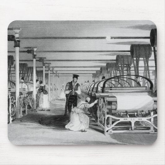 Power Loom Weaving, gegraveerd door J. Tingle, 183 Muismat (Voorkant)