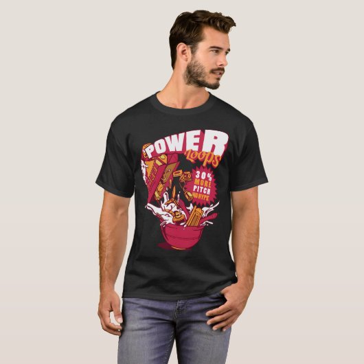 Power Loops Drone Pilot T-shirt (Voorkant volledig)