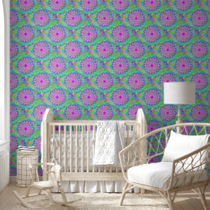 Power Mandala Naadloos Patroon 5 Behang