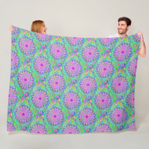 Power Mandala Naadloos Patroon 5 Fleece Deken
