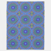 Power Mandala Naadloos Patroon 6 Fleece Deken (Voorkant)