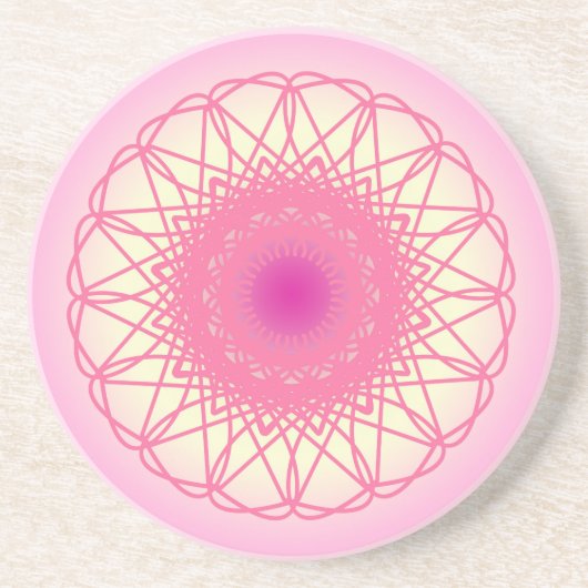 Power Mandala Zandsteen Onderzetter (Voorkant)