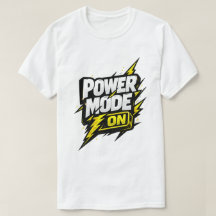 Power Mode Aan Motiverende Bliksem Typografie