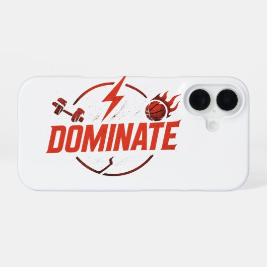 POWER MOVE – Dynamisch Sport Telefoon Behang iPhone 16 Hoesje (Achterkant horizontaal)