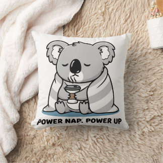 Power Nap Power Up Cute Koala Kussen