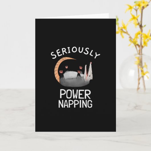 POWER NAPPING POSSUM KAART (Gele Bloem)