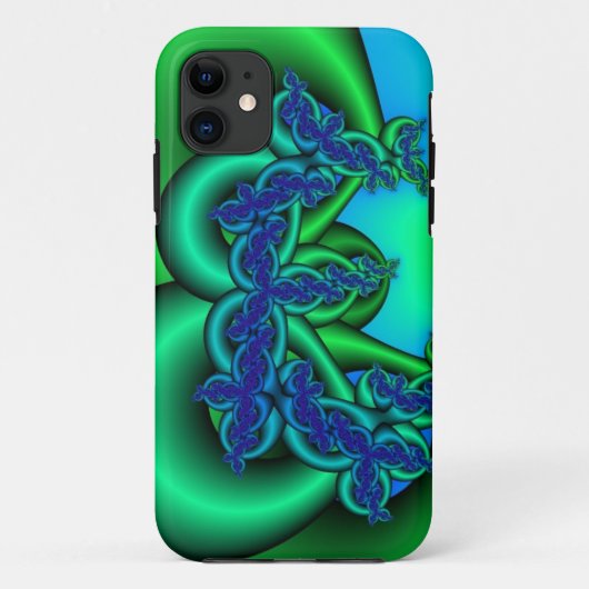 Power of 3 fractal art custom iPhone 5 hoesje (Achterkant)