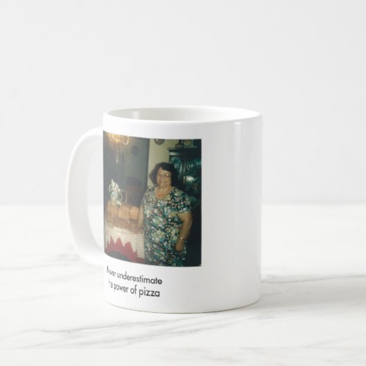 Power of Pizza-Mok Koffiemok (Voorkant links)