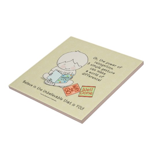 Power of Recognition Tegeltje (Zijkant)