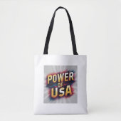 Power of USA Tote Bag - Patriotic (Voorkant)