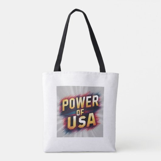Power of USA Tote Bag - Patriotic (Achterkant)