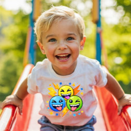 Power Pals™ Emoji Squad Peuter T-Shirt – Cute Pla