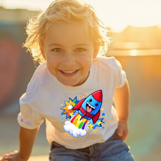 Power Pals™ Rocket Fun Peuter T-Shirt – Schattige 