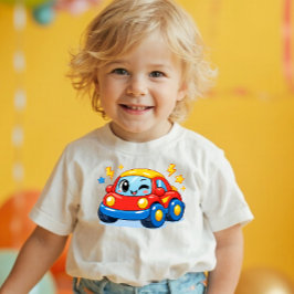 Power Pals™ Zoomy Car Peuter T-shirt – Schattig ra