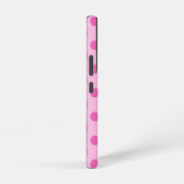 Power Pink Polka Dot en Stripe Patroon Samsung Galaxy Hoesje (Rechterkant)