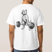 Power Pit Bull Gewichten heffen T-shirt (Achterkant)